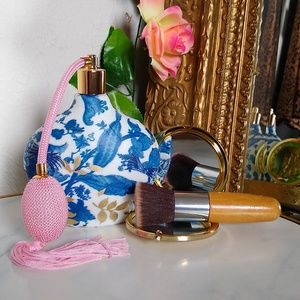 Perfume bottle, vintage porcelain atomizer spray
